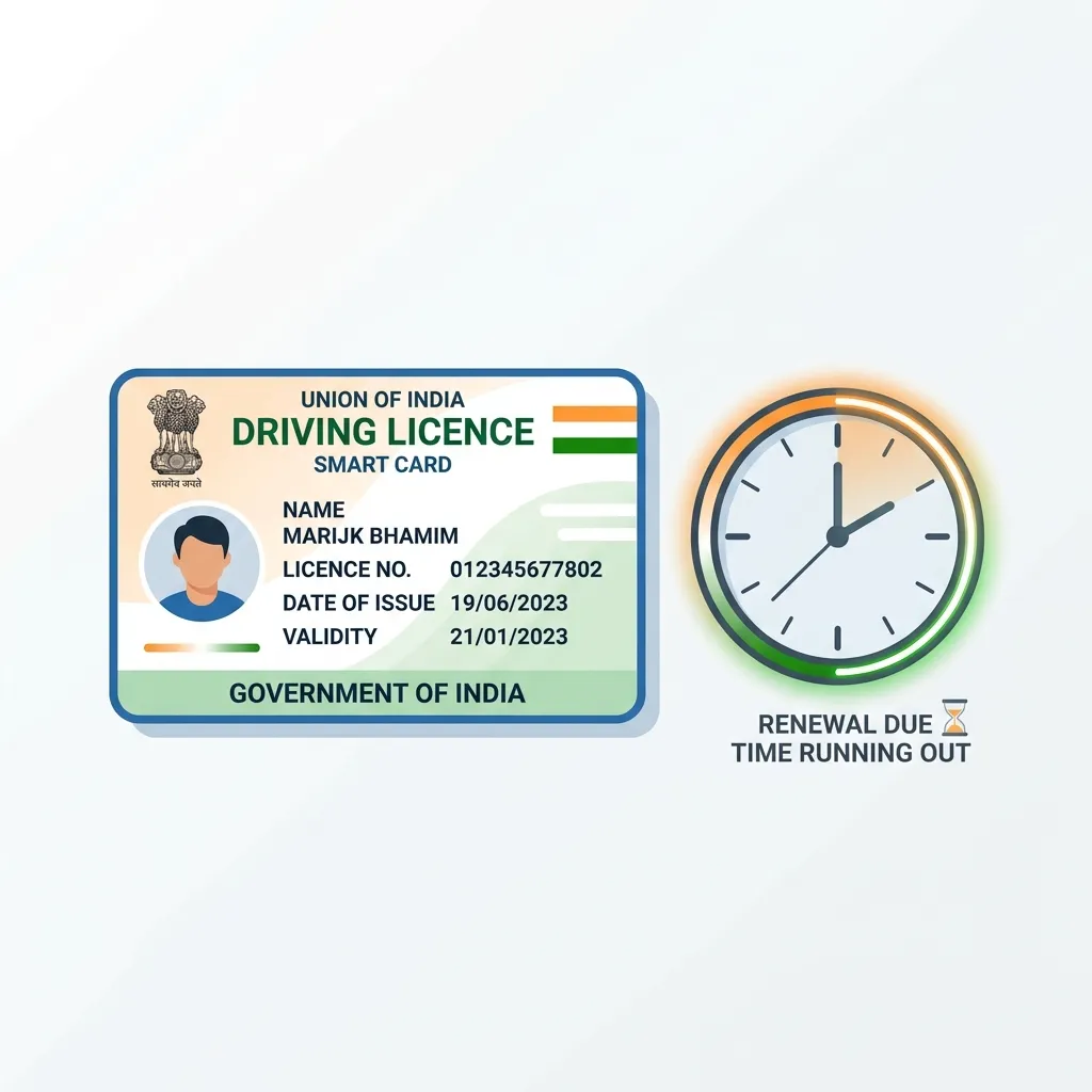 Driving Licence Renewal Process in India (Grace Period and Late Fees)